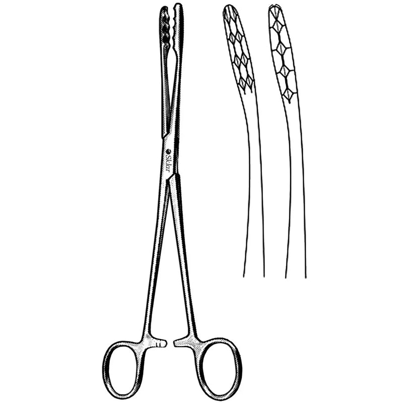Sklar Ulrich Dressing Forceps - 8-3/4", Curved - 90-8151