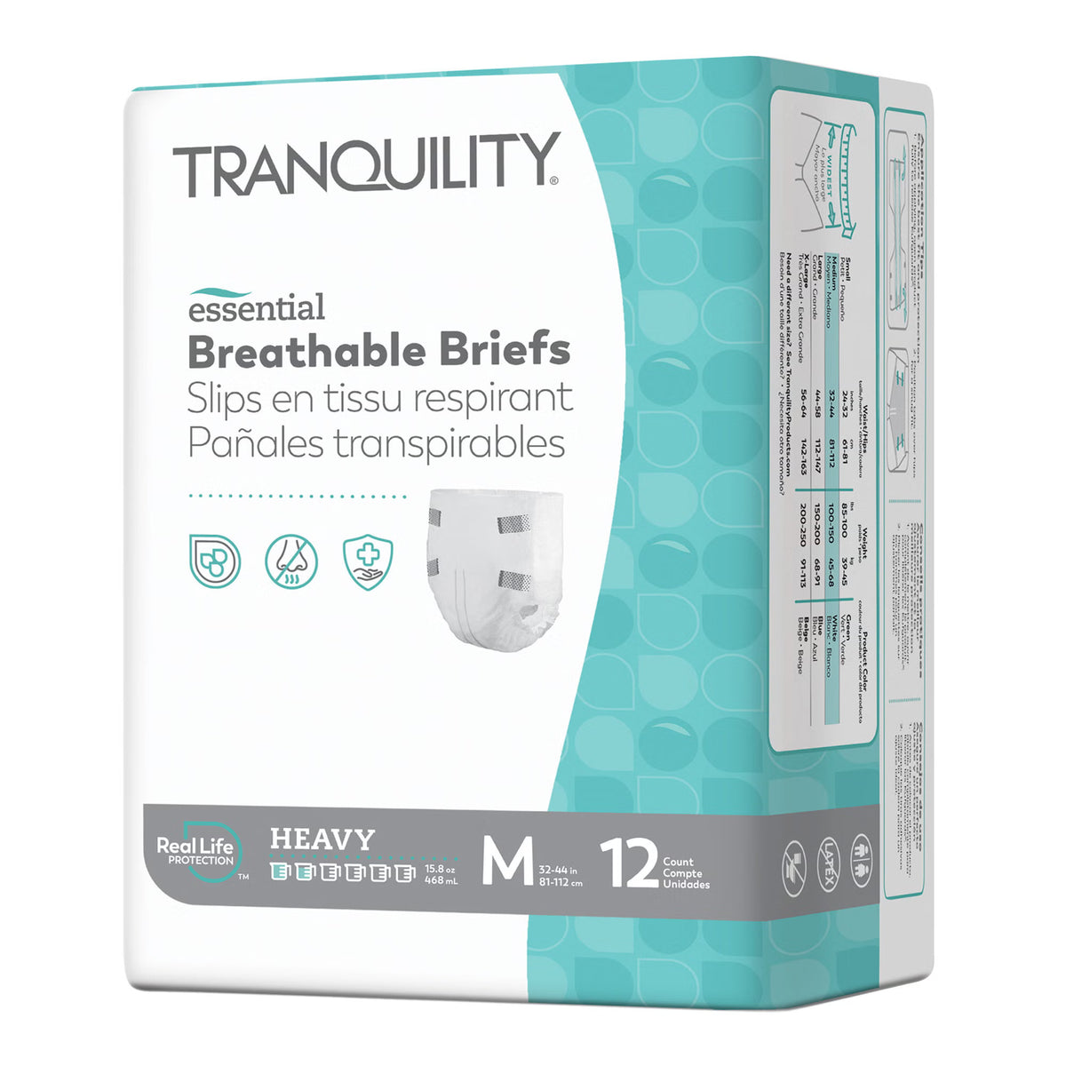 Tranquility Essential Heavy Incontinence Brief, Medium (Case of 96)