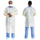 O&M Halyard Inc Protective Procedure Gown Halyard Basics 2X-Large Yellow NonSterile AAMI Level 2 Disposable (100/CS) 