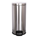McKesson Trash Can, Stainless Steel, Round, 8 Gallons, 12 x 26.77 Inch (Case)