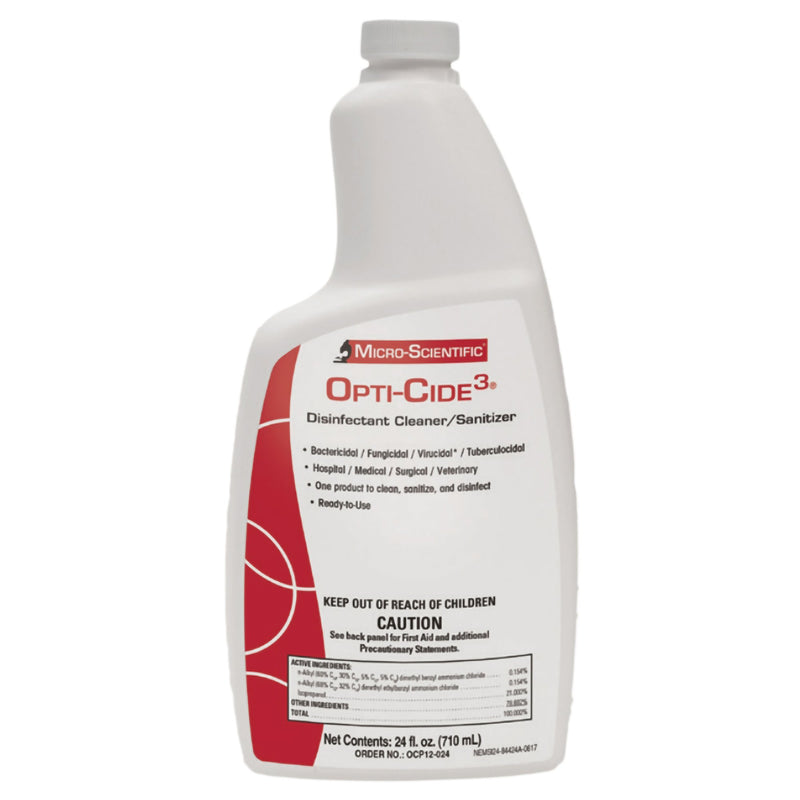 Opti-Cide 3 Disinfectant Cleaner, 24-ounce bottle (Case of 12)