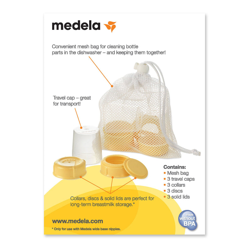 Medela Breast Milk Bottle Spare Parts for Medela Breast Milk Bottles (6/CS)