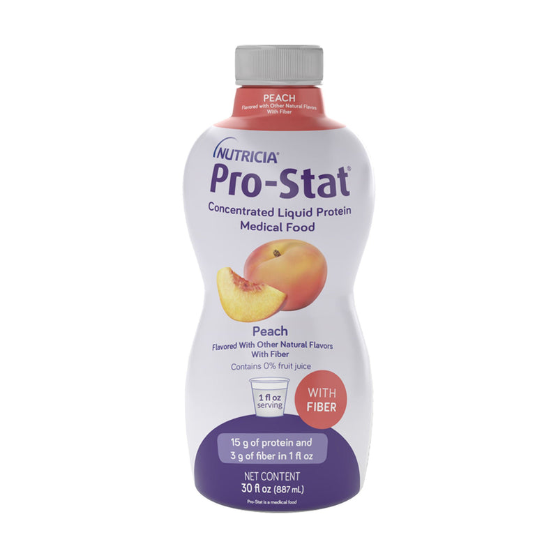 Oral Supplement Pro-Stat with Fiber Peach Flavor Liquid 30 oz. Bottle (Case of 6 Bottles)