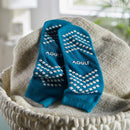 McKesson Single Tread Slipper Socks, Large, Teal