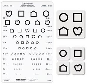 Eye Chart LEA Symbols 10 Foot Distance Acuity Test (Each)