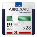 Abena North America Abri-San Premium 3 Bladder Control Pad, 12-Inch Length (196/CS) 