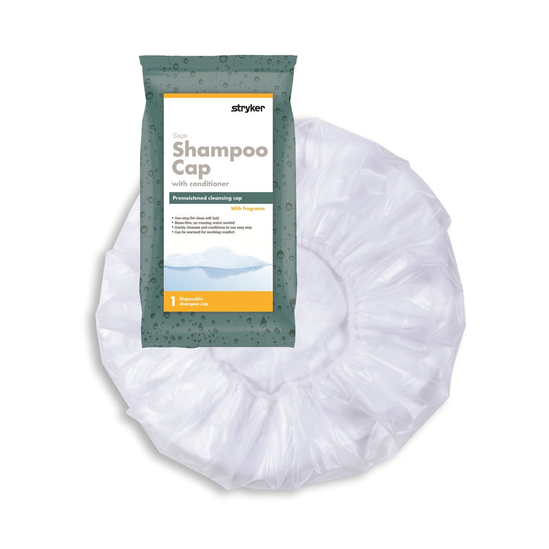 Comfort Rinse-Free Shampoo Cap, Powder Scent (Case of 40)