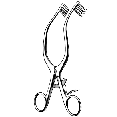 Sklar Anderson-Adson Retractor - 8", 4x4 Teeth, Sharp - 42-1792 
