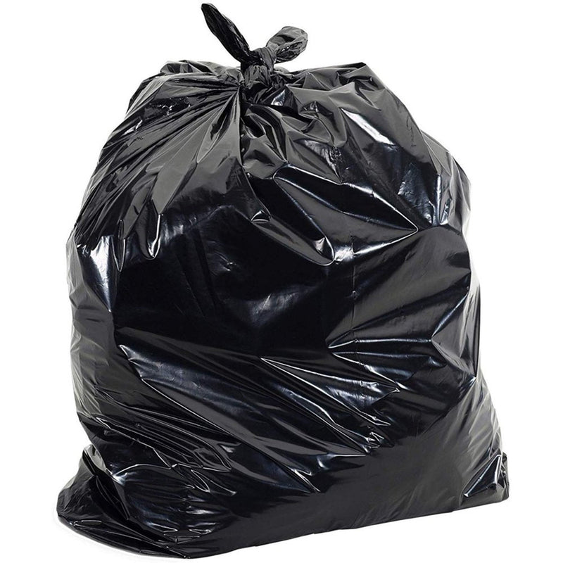 Pitt Plastics Trash Bag, Black, Star Seal Bottom, 38 x 58 Inch (Case of 100)