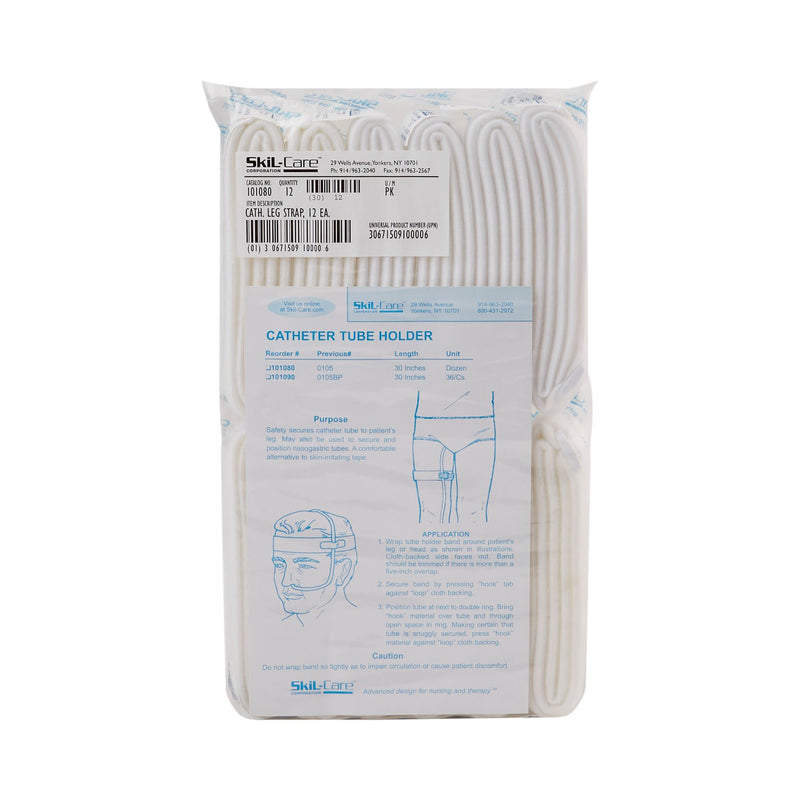 SkiL-Care Catheter Leg Straps, 30 Inch (Pack of 12)