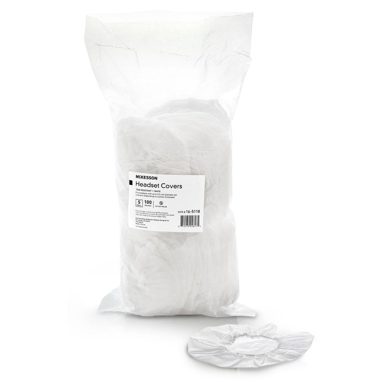 McKesson Sanitary Headset Cover, Small, White (Case of 1000)
