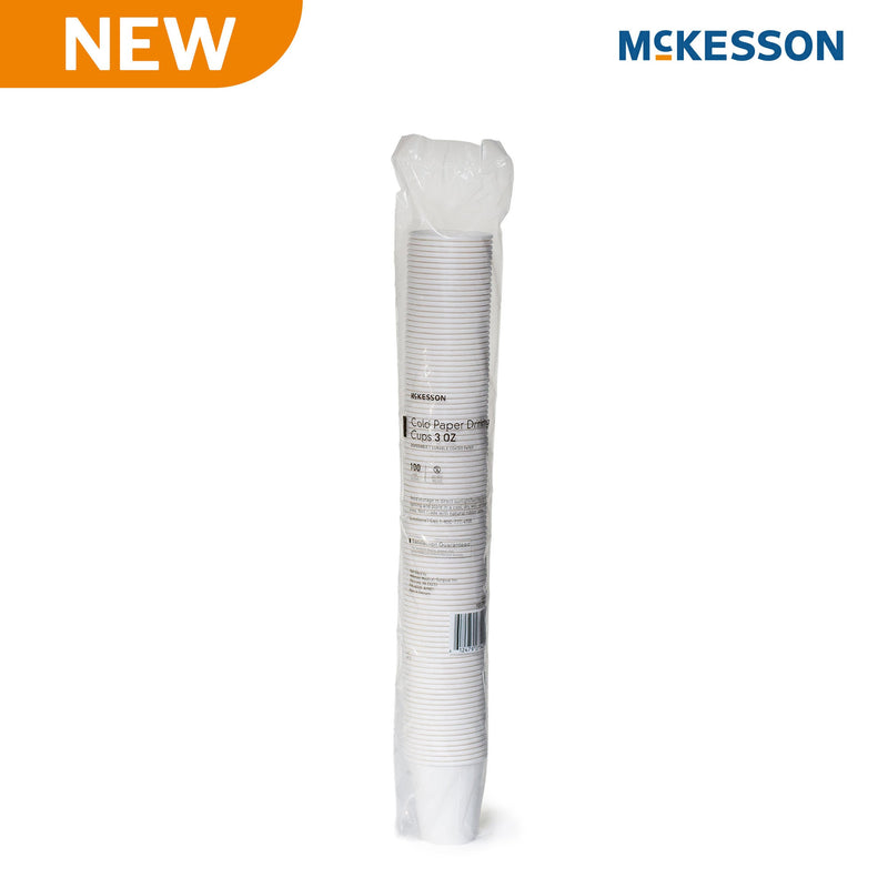 McKesson Paper Drinking Cup for Cold Beverages, White, 3-ounce Capacity (Case of 5000)