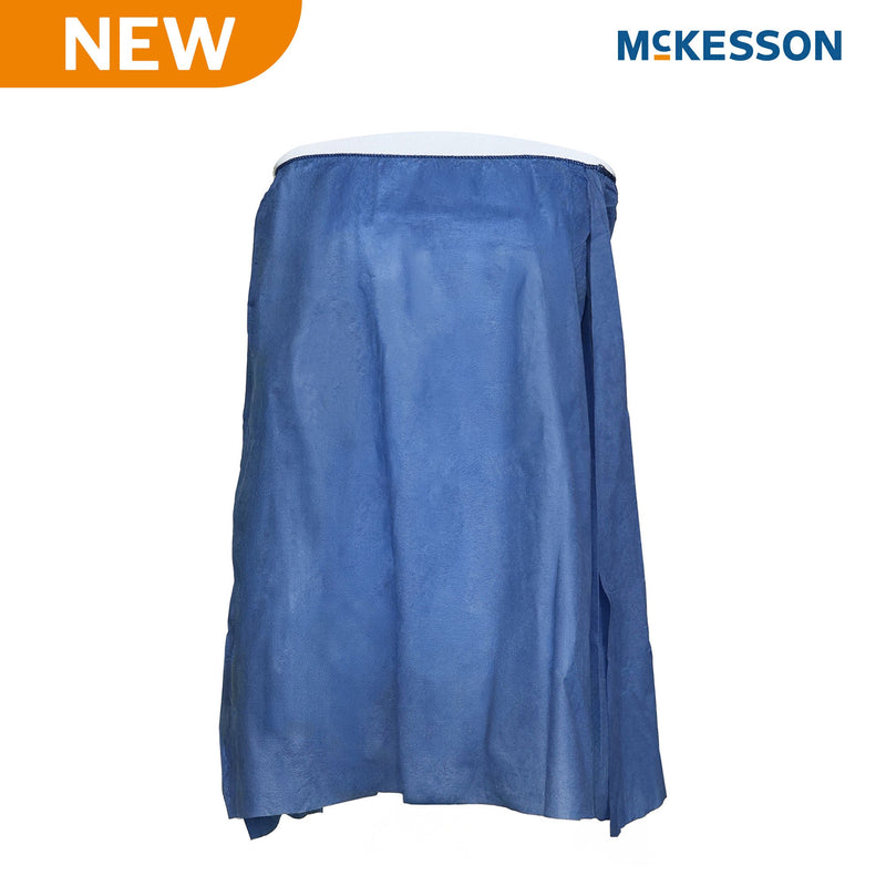 McKesson Strapless Exam Gown, One Size Fits Most, Blue, 2 x 2 Feet (Case of 25)