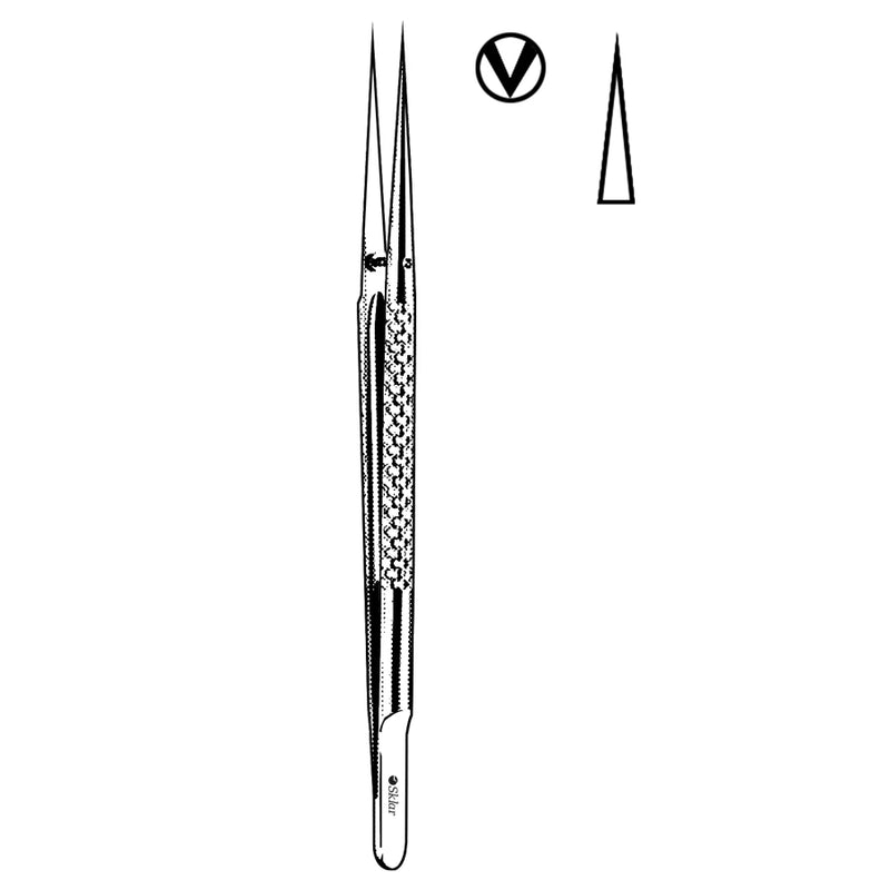Sklar Toledo Micro Forceps - 7", Straight, 1x2 Teeth - 98-9203