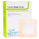 Sion Brands LLC ComfortFoam Border Silicone Foam Dressing, 4 x 4 Inch (10/BX) 