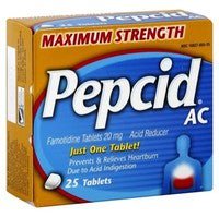 Pepcid AC Famotidine 20 mg Acid Reducer Tablets Maximum Strength (Case of 36 Bottles)