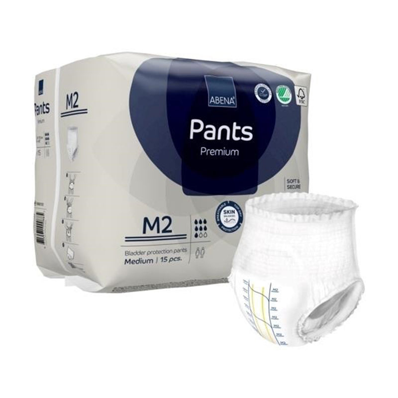 Abena Premium Pants M2 Incontinence Brief, Medium (Case of 90)