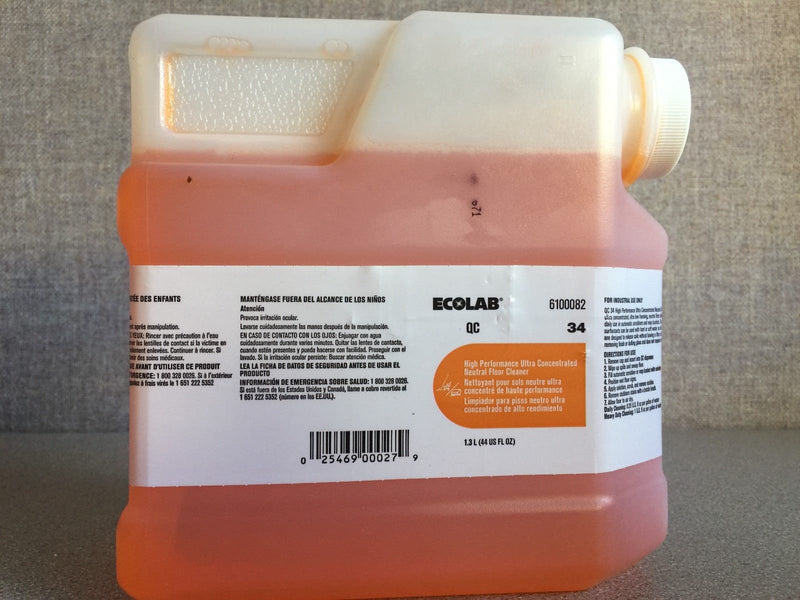 Ecolab 1:128 Floor Cleaner Liquid 1.3 Liter (Case of 2)