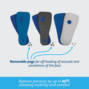 Darco International PegAssist Insole, Men's, Large, Blue (Case of 36)