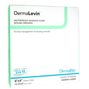 DermaLevin Adhesive with Border Foam Dressing, 6 x 6 Inch (10/BX)
