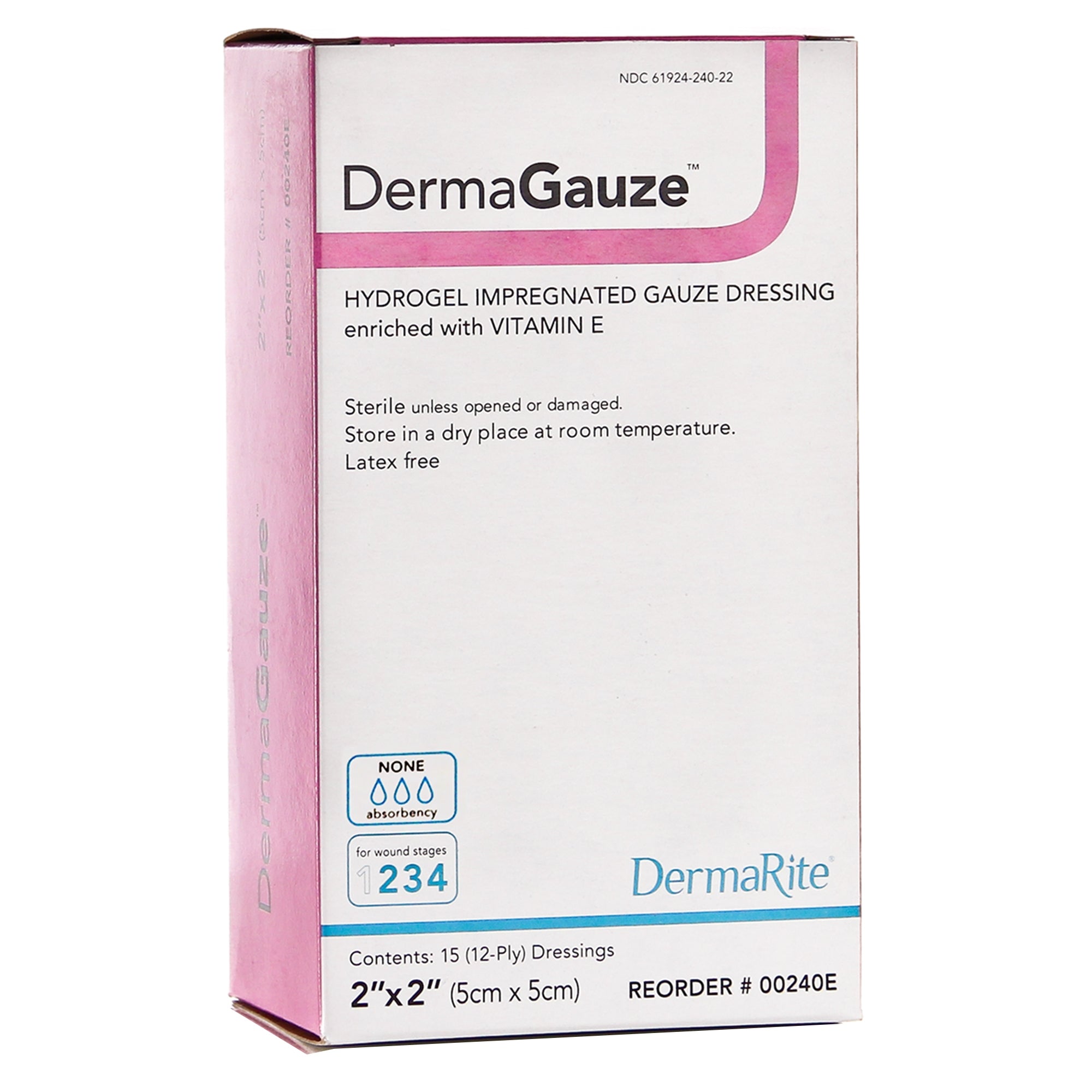 Sion Brands LLC DermaGauze Hydrogel Dressing, 2 x 2 Inch (15/BX) 