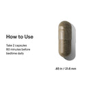 Sleep Aid THORNE Deep Sleep Complex 60 per Bottle Capsule 500 mg - 200 mg - 100 mg Strength