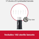 Accu-Chek FastClix Lancet, 30 Gauge, Preloaded Safety Drum, Track System (Case of 1224)