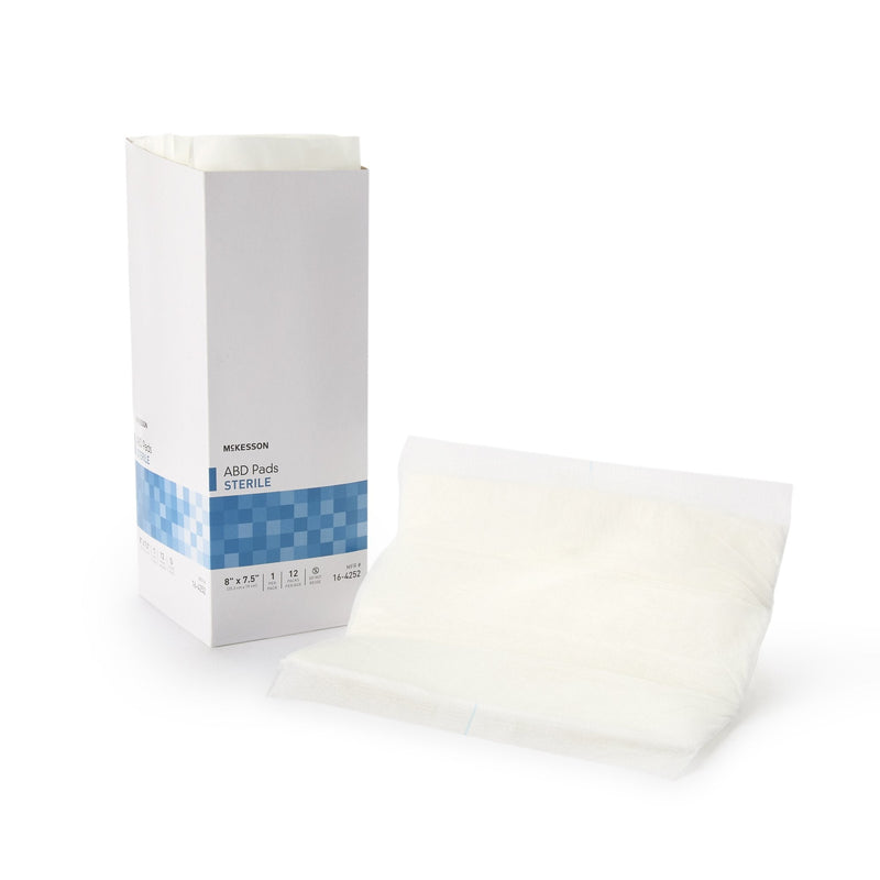 McKesson Brand McKesson Sterile Abdominal Pad, 7-1/2 x 8 Inch (240/CS) 