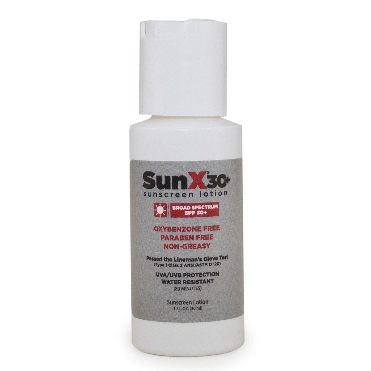 Sunscreen SunX SPF 30 Lotion 1 oz. Flip Top Bottle (Case of 24)