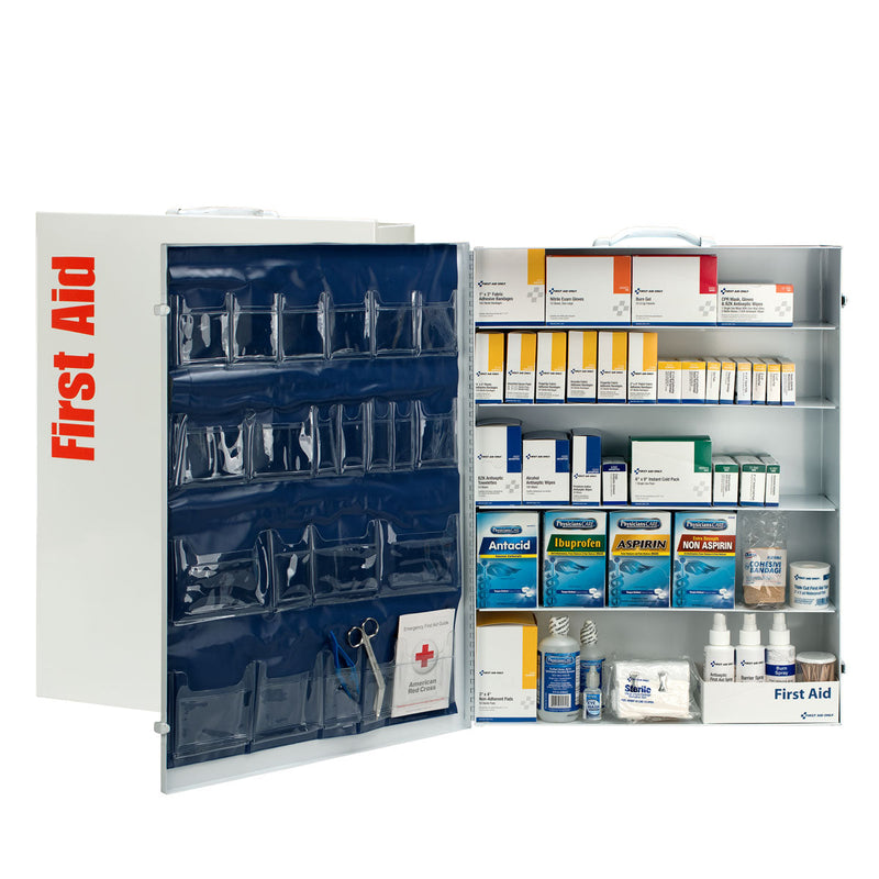 INDUSTRIAL STATN 5SHELF 1718PCMETAL CAB W/POCKET LINR (DROP)