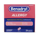 J & J Sales Benadryl Diphenhydramine Allergy Relief (24/CT) 