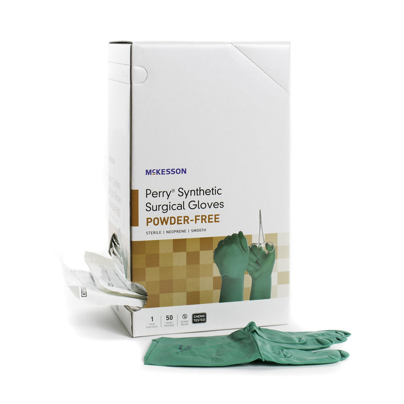 McKesson Brand McKesson Perry Performance Plus Polychloroprene Surgical Glove, Size 5.5, Green (200/CS) 