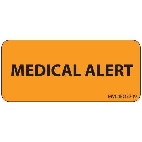 Pre-Printed Label Anesthesia Label Orange Medication Instruction 1 X 2-1/4 Inch (Each of 420)