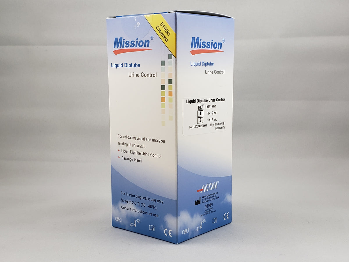 CONTROL URINE LIQUID MISSIONLVL1 NEG LVL2 POS 2X5ML/BX