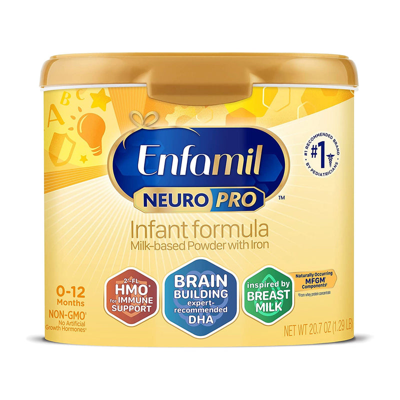 Enfamil NeuroPro Infant Formula Milk-Based Powder with Iron, 20.7-oz. canister (Case of 6)