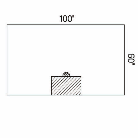 DRAPE BAR ORTHO 100X60 ST18/CS
