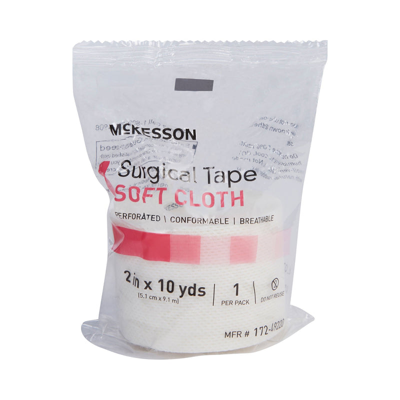 McKesson Cloth Medical Tape, 2 Inch x 10 Yard, White 
