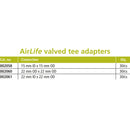 AirLife Tee Adapter (Case of 30) 