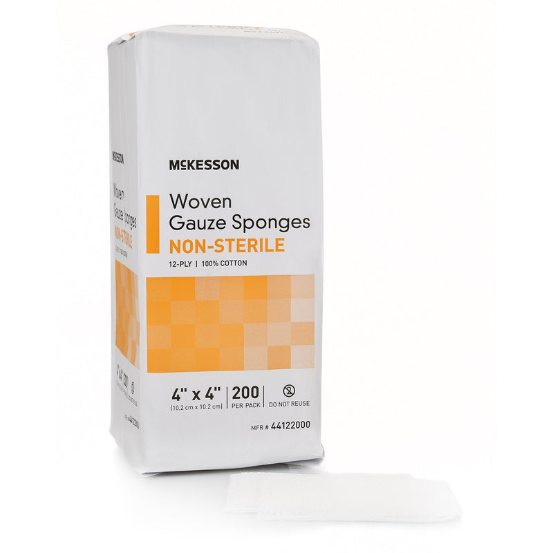 McKesson Brand McKesson Gauze Sponge, 4 x 4 Inch, 12-Ply (2000/CS) 