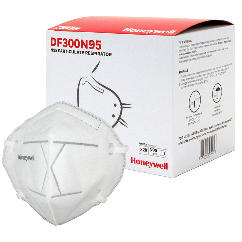 Particulate Respirator Mask Honeywell DF300 Industrial N95 Not Rated Elastic Strap One Size Fits Most (Case of 360) 