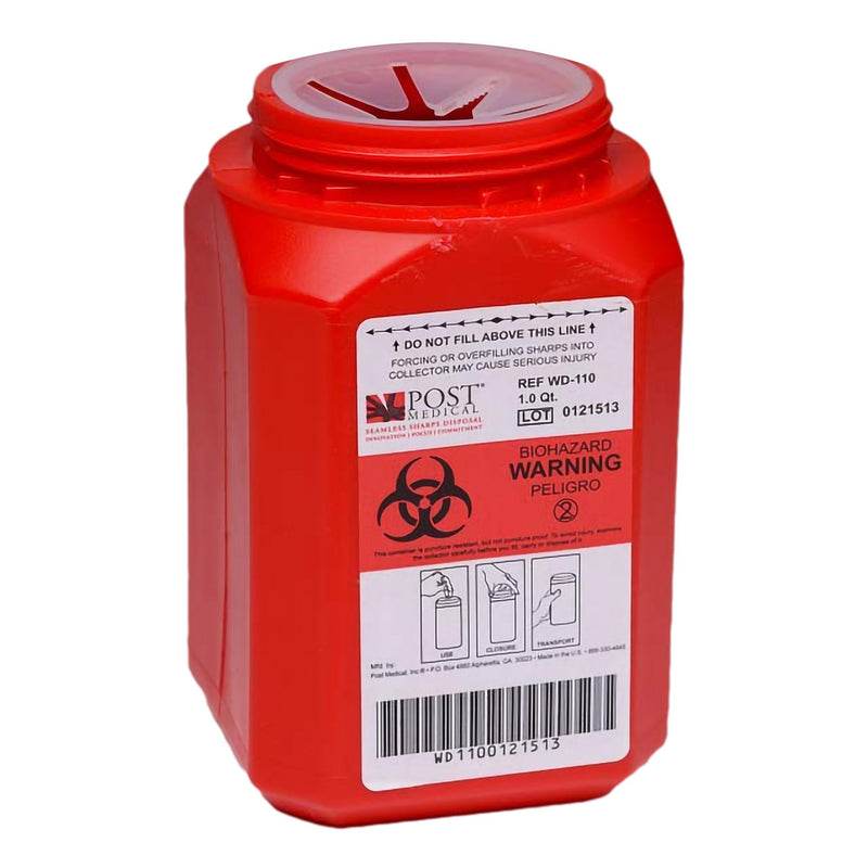 Post Medical Post Medical Multi-purpose Sharps Container, 1 Quart (24/CS) 