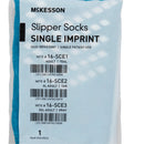 McKesson Single Tread Slipper Socks, Large, Teal