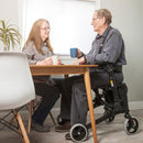HealthSmart Gateway Four-Wheel Rollator, 31 to 36 Inch Handle Height 