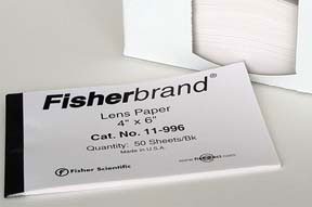 Fisher Anatomical Fisherbrand Lens Paper for Cleaning Glass Lenses (12/PK) 