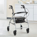 McKesson Folding Aluminum Four-Wheel Rollator, Silver (Each)