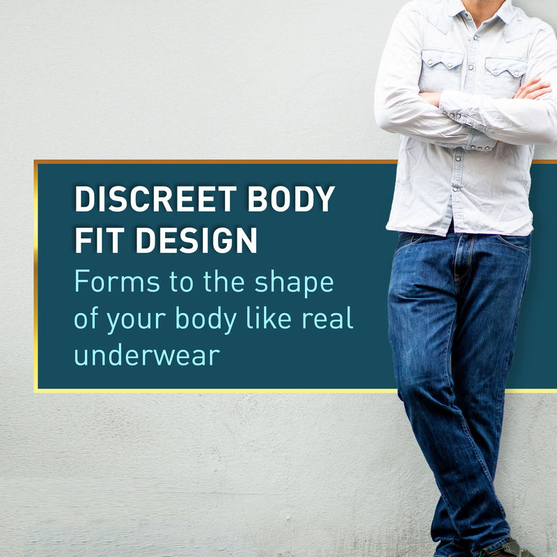 McKesson Premium Discreet Underwear for Men, Heavy Absorbency, Large (20/BG)