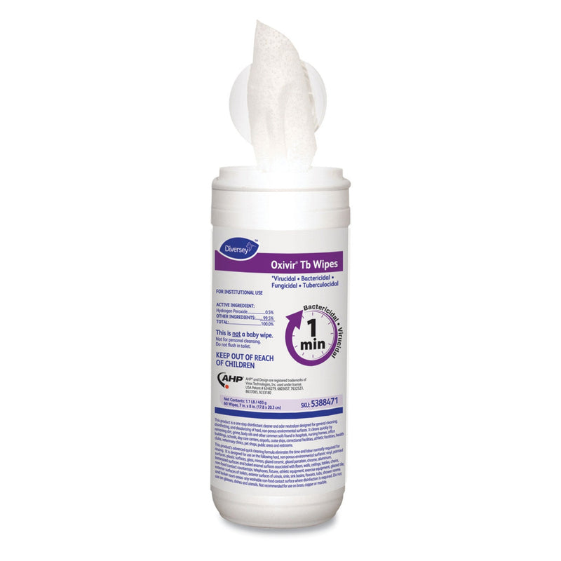 Essendant Co/United Stationers Oxivir Tb Surface Disinfectant Cleaner Wipes, 60 ct. (720/CS) 