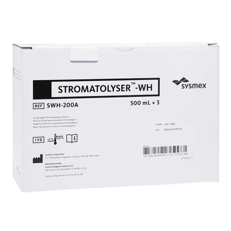 Sysmex America Stromatolyser-WH Reagent for use w/ Sysmex Hematology Analyzers, HGB/WBC tests 