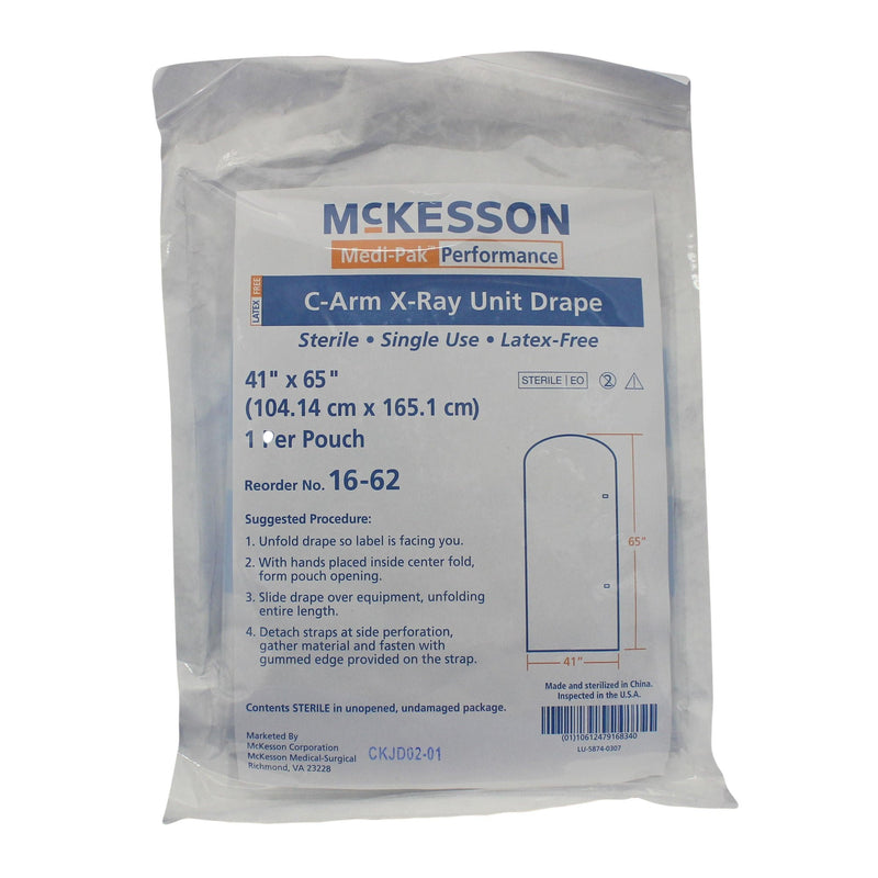 McKesson C-Arm X-Ray Unit Drape, 41 x 65 Inch (Box of 10) 