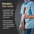 Brazos Twisted Oak Hitchhiker Handcrafted Walking Stick, 58-Inch, Red